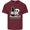 What We Love Kills Us Burger Food Skull Mens Cotton T-Shirt Tee Top Maroon