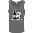 What We Love Kills Us Burger Food Skull Mens Vest Tank Top Charcoal