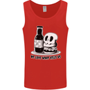 What We Love Kills Us Burger Food Skull Mens Vest Tank Top Red