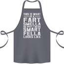 What a Fart Smella Looks Like Funny Slogan Cotton Apron 100% Organic Steel