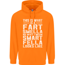What a Fart Smella Looks Like Funny Slogan Mens 80% Cotton Hoodie Orange