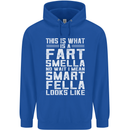 What a Fart Smella Looks Like Funny Slogan Mens 80% Cotton Hoodie Royal Blue