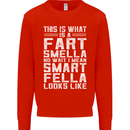 What a Fart Smella Looks Like Funny Slogan Mens Sweatshirt Jumper Bright Red