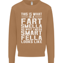 What a Fart Smella Looks Like Funny Slogan Mens Sweatshirt Jumper Caramel Latte