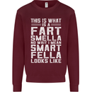 What a Fart Smella Looks Like Funny Slogan Mens Sweatshirt Jumper Maroon