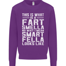 What a Fart Smella Looks Like Funny Slogan Mens Sweatshirt Jumper Purple