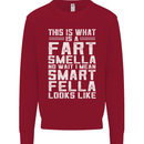 What a Fart Smella Looks Like Funny Slogan Mens Sweatshirt Jumper Red