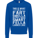 What a Fart Smella Looks Like Funny Slogan Mens Sweatshirt Jumper Royal Blue