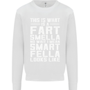 What a Fart Smella Looks Like Funny Slogan Mens Sweatshirt Jumper White