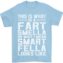 What a Fart Smella Looks Like Funny Slogan Mens T-Shirt Cotton Gildan Light Blue