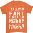 What a Fart Smella Looks Like Funny Slogan Mens T-Shirt Cotton Gildan Orange
