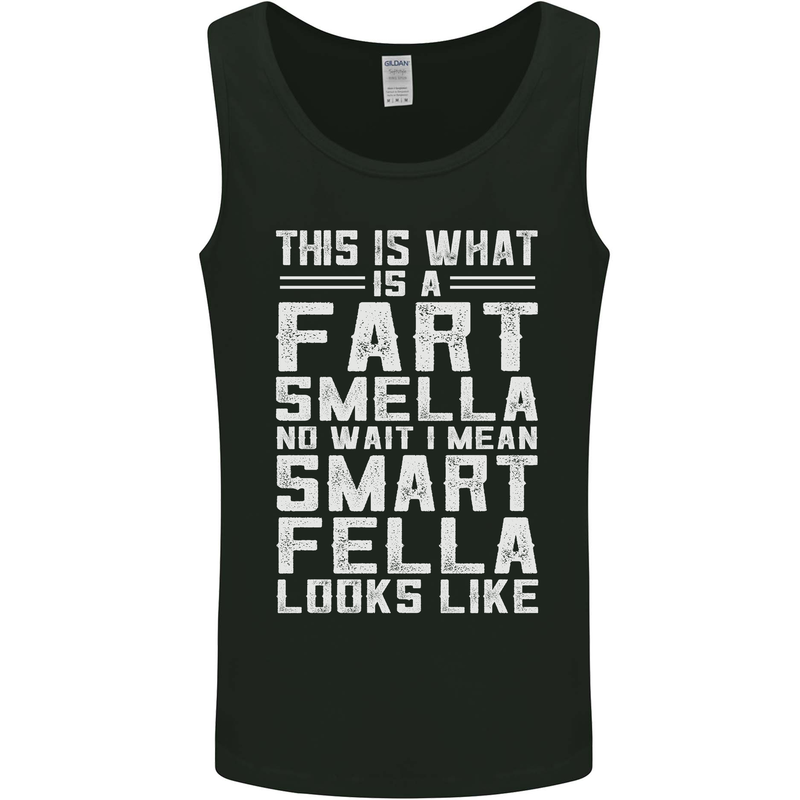 What a Fart Smella Looks Like Funny Slogan Mens Vest Tank Top Black