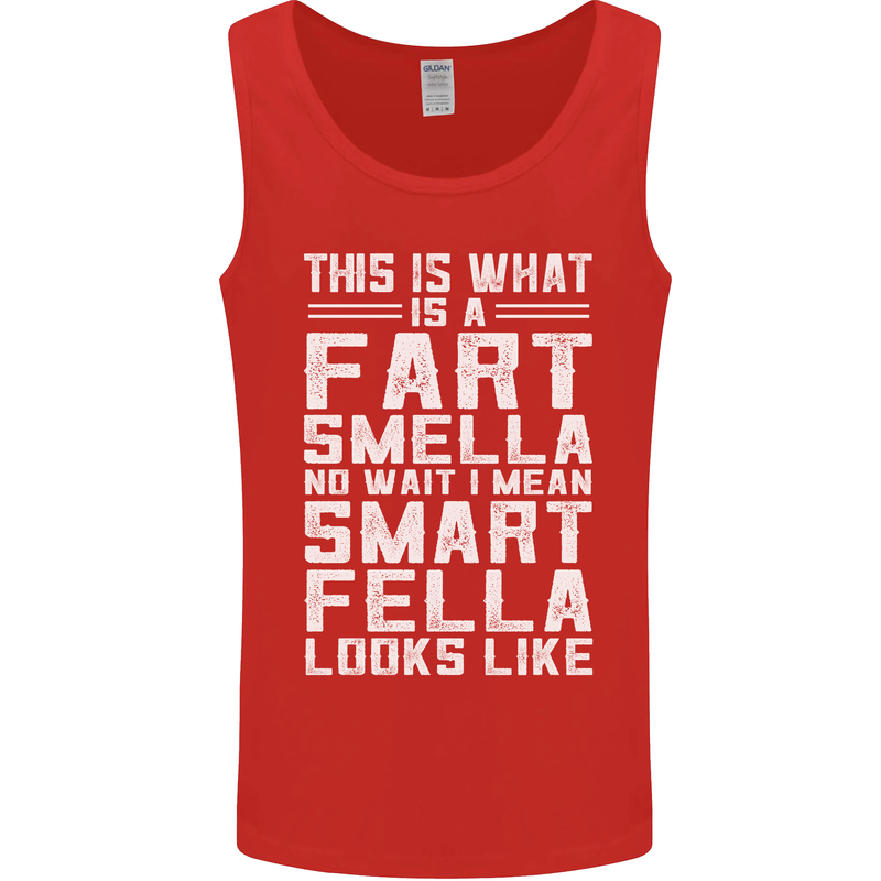What a Fart Smella Looks Like Funny Slogan Mens Vest Tank Top Red