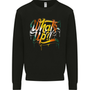 What's up? Colourful Slogan Kids Sweatshirt Jumper Black
