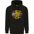 What's up? Colourful Slogan Mens Hoodie Black