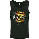 What's up? Colourful Slogan Mens Vest Tank Top Black