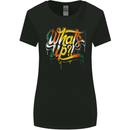 What's up? Colourful Slogan Womens Wider Cut T-Shirt Black