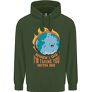 When I Die Funny Climate Change Childrens Kids Hoodie Forest Green