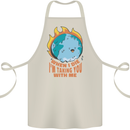 When I Die Funny Climate Change Cotton Apron 100% Organic Natural