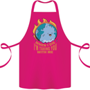 When I Die Funny Climate Change Cotton Apron 100% Organic Pink