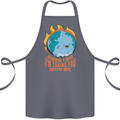 When I Die Funny Climate Change Cotton Apron 100% Organic Steel