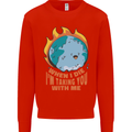 When I Die Funny Climate Change Kids Sweatshirt Jumper Bright Red