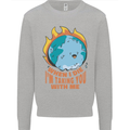 When I Die Funny Climate Change Kids Sweatshirt Jumper Sports Grey