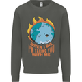When I Die Funny Climate Change Kids Sweatshirt Jumper Storm Grey
