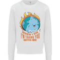 When I Die Funny Climate Change Kids Sweatshirt Jumper White