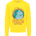 When I Die Funny Climate Change Kids Sweatshirt Jumper Yellow