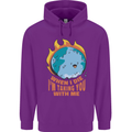 When I Die Funny Climate Change Mens 80% Cotton Hoodie Purple
