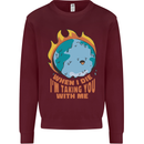 When I Die Funny Climate Change Mens Sweatshirt Jumper Maroon