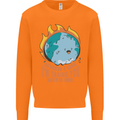 When I Die Funny Climate Change Mens Sweatshirt Jumper Orange