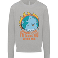 When I Die Funny Climate Change Mens Sweatshirt Jumper Sports Grey