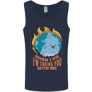When I Die Funny Climate Change Mens Vest Tank Top Navy Blue