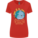 When I Die Funny Climate Change Womens Wider Cut T-Shirt Red
