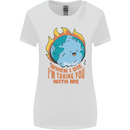 When I Die Funny Climate Change Womens Wider Cut T-Shirt White