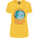 When I Die Funny Climate Change Womens Wider Cut T-Shirt Yellow