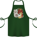 When a Drago Smiles Fantasy RPG Cotton Apron 100% Organic Forest Green