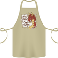 When a Drago Smiles Fantasy RPG Cotton Apron 100% Organic Khaki