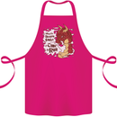 When a Drago Smiles Fantasy RPG Cotton Apron 100% Organic Pink