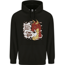 When a Dragon Smiles Fantasy RPG Childrens Kids Hoodie Black