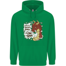 When a Dragon Smiles Fantasy RPG Childrens Kids Hoodie Irish Green