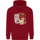 When a Dragon Smiles Fantasy RPG Childrens Kids Hoodie Red