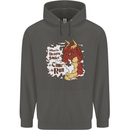When a Dragon Smiles Fantasy RPG Childrens Kids Hoodie Storm Grey
