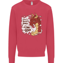 When a Dragon Smiles Fantasy RPG Kids Sweatshirt Jumper Heliconia
