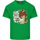 When a Dragon Smiles Fantasy RPG Kids T-Shirt Childrens Irish Green