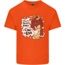 When a Dragon Smiles Fantasy RPG Kids T-Shirt Childrens Orange