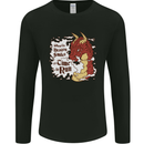 When a Dragon Smiles Fantasy RPG Mens Long Sleeve T-Shirt Black