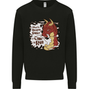 When a Dragon Smiles Fantasy RPG Mens Sweatshirt Jumper Black